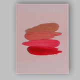 Pink Nude Coral Lipstick Swatch Makeup Beauty Art Canvas Wall Art Print Decor Picture Ready to Hang