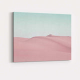 Pastel Pink Desert Sand Dunes Minimal Landscape Canvas Wall Art Print Decor Picture Ready to Hang