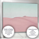Pastel Pink Desert Sand Dunes Minimal Landscape Canvas Wall Art Print Decor Picture Ready to Hang