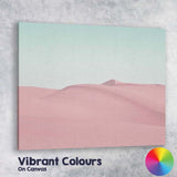 Pastel Pink Desert Sand Dunes Minimal Landscape Canvas Wall Art Print Decor Picture Ready to Hang