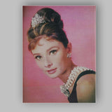 Classic Hollywood Pink Portrait Glamour Photography Canvas Wall Art Print Decor Picture Ready to Hang