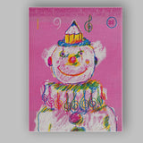 Retro Pink Clown Music Festival Poster Illustration Canvas Wall Art Print Decor Picture Ready to Hang