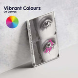 Black White Pop Art Eye Exhibition Poster Canvas Wall Art Print Decor Picture Ready to Hang