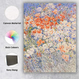 Impressionist Wild Poppy Meadow Watercolour Floral Landscape Canvas Wall Art Print Decor Picture Ready to Hang