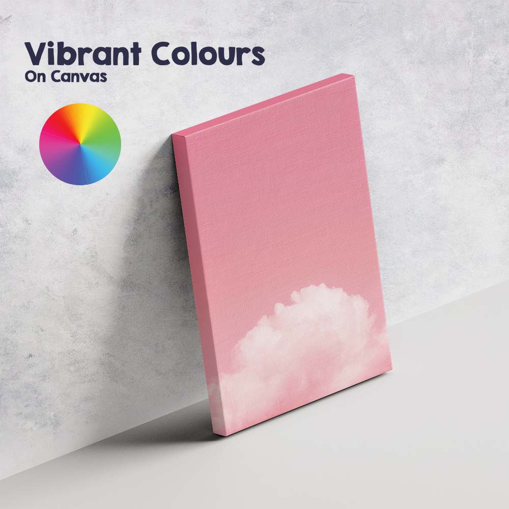 Dreamy Pink Cloud Sky Minimal Aesthetic Landscape Canvas Wall Art Print Decor Picture Ready to Hang