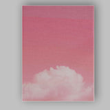 Dreamy Pink Cloud Sky Minimal Aesthetic Landscape Canvas Wall Art Print Decor Picture Ready to Hang