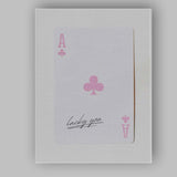 Lucky You Ace of Clubs Minimalist Playing Card Canvas Wall Art Print Decor Picture Ready to Hang