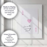 Love Is The Winning Hand Ace of Hearts Quote Canvas Wall Art Print Decor Picture Ready to Hang