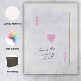 Love Is The Winning Hand Ace of Hearts Quote Canvas Wall Art Print Decor Picture Ready to Hang