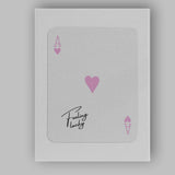 Feeling Lucky Pink Ace of Hearts Quote Canvas Wall Art Print Decor Picture Ready to Hang