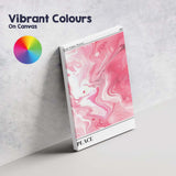 Pink Marble Abstract Peace Good Vibes Poster Canvas Wall Art Print Decor Picture Ready to Hang