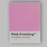 Pink Frosting Pink Colour Swatch Minimal Modern Design Canvas Wall Art Print Decor Picture Ready to Hang