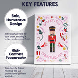 Pink Nutcracker Ballet Christmas Eve Festive Illustration Canvas Wall Art Print Decor Picture Ready to Hang