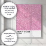 Pink Holiday Sparkle Glitter Texture Abstract Background Canvas Wall Art Print Decor Picture Ready to Hang