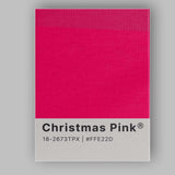 Bold Christmas Pink Colour Swatch Minimalist Abstract Canvas Wall Art Print Decor Picture Ready to Hang