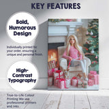 Cozy Christmas Fashion Doll Living Room Gifts Canvas Wall Art Print Decor Picture Ready to Hang