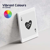 Minimalist Black Ace of Hearts Lucky You Typography Playing Card Canvas Wall Art Print Decor Picture Ready to Hang