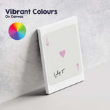 Minimalist Pastel Pink Ace of Hearts Lucky You Typography Playing Card Canvas Wall Art Print Decor Picture Ready to Hang