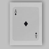 Minimalist Black Ace of Diamonds Playing Card Canvas Wall Art Print Decor Picture Ready to Hang