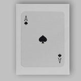 Minimalist Black Ace of Spades Playing Card Canvas Wall Art Print Decor Picture Ready to Hang