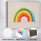 Minimalist Watercolour Rainbow Nursery Wall Art Canvas Wall Art Print Decor Picture Ready to Hang
