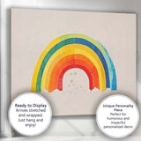 Minimalist Watercolour Rainbow Nursery Wall Art Canvas Wall Art Print Decor Picture Ready to Hang