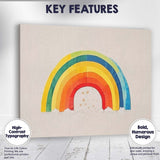 Minimalist Watercolour Rainbow Nursery Wall Art Canvas Wall Art Print Decor Picture Ready to Hang
