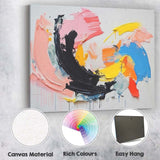 Abstract Expressive Palette Knife Brushstroke Painting Canvas Wall Art Print Decor Picture Ready to Hang