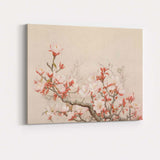 Elegant Soft Pink Magnolia Blossom Botanical Branch Canvas Wall Art Print Decor Picture Ready to Hang