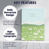 Inspirational Daisy Wildflower Meadow Quote Minimalist Landscape Canvas Wall Art Print Decor Picture Ready to Hang