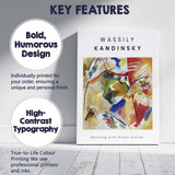 Wassily Kandinsky Painting With Green Center Abstract Expressionist Museum Art Canvas Wall Art Print Decor Picture Ready to Hang