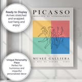 Pablo Picasso Abstract Dancing Figures Exhibition Poster Canvas Wall Art Print Decor Picture Ready to Hang