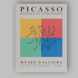 Pablo Picasso Abstract Dancing Figures Exhibition Poster Canvas Wall Art Print Decor Picture Ready to Hang