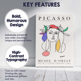 Pablo Picasso Guerre Et Paix Abstract Woman Portrait Exhibition Poster Canvas Wall Art Print Decor Picture Ready to Hang