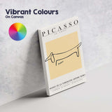 Pablo Picasso Le Chien Minimalist Line Drawing Dog Exhibition Poster Canvas Wall Art Print Decor Picture Ready to Hang