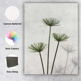Minimalist Green Papyrus Reed Botanical Shadow Photography Canvas Wall Art Print Decor Picture Ready to Hang
