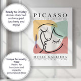 Picasso Abstract Continuous Line Face Portrait Museum Poster Canvas Wall Art Print Decor Picture Ready to Hang