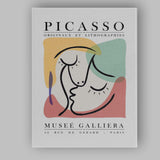 Picasso Abstract Continuous Line Face Portrait Museum Poster Canvas Wall Art Print Decor Picture Ready to Hang