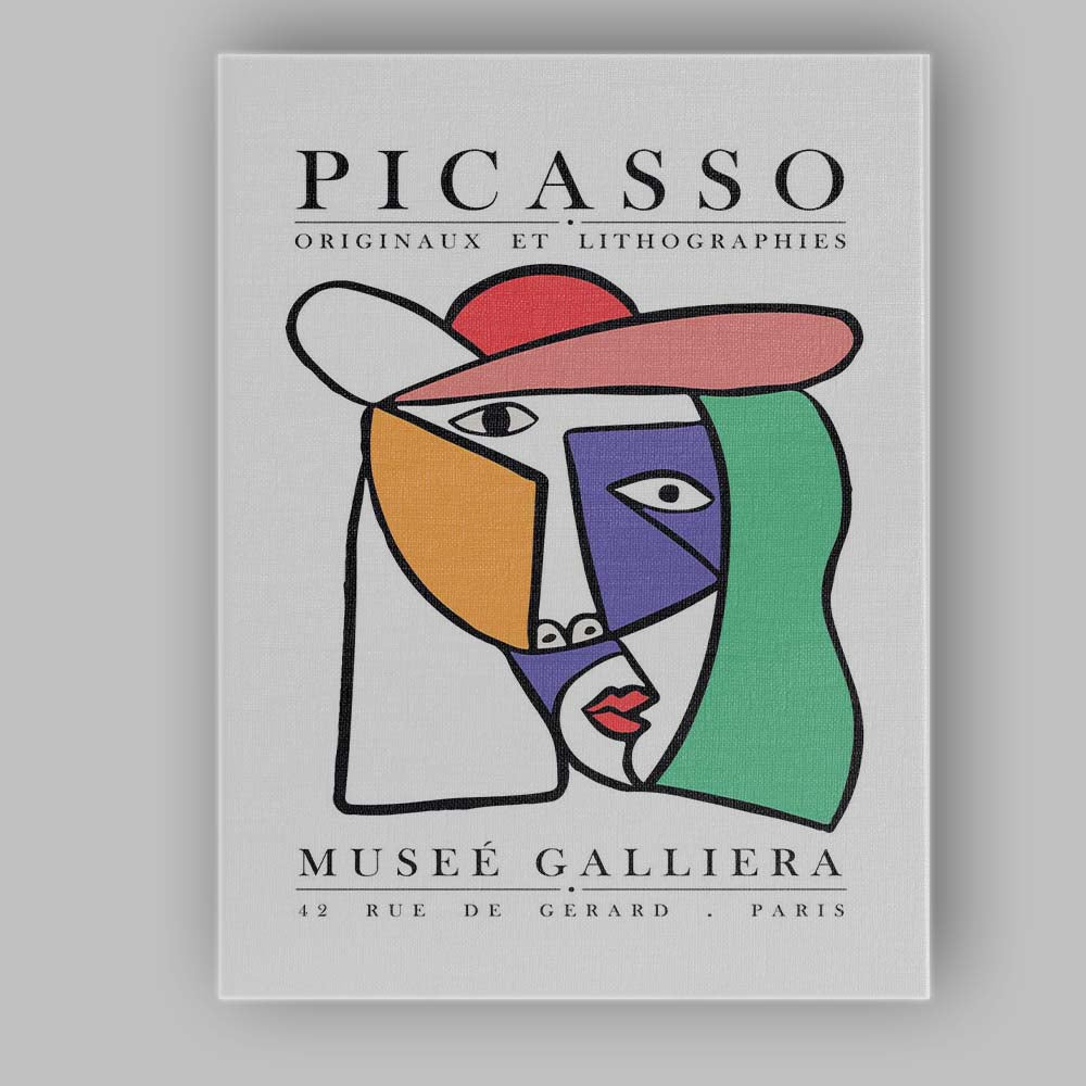 Picasso Cubist Woman Portrait Modern Art Museum Poster Canvas Wall Art Print Decor Picture Ready to Hang
