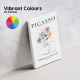 Picasso Bouquet Of Peace Colourful Floral Line Art Poster Canvas Wall Art Print Decor Picture Ready to Hang