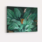 Luxury Tropical Jungle Leopard Zebra And Python Wildlife Canvas Wall Art Print Decor Picture Ready to Hang