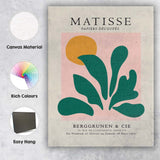 Minimalist Matisse Inspired Botanical Cut Paper Exhibition Poster Canvas Wall Art Print Decor Picture Ready to Hang
