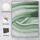 Modern Sage Green Layered Contour Line Abstract Canvas Wall Art Print Decor Picture Ready to Hang