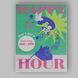 Colourful Retro Happy Hour Cocktail Bar Poster Canvas Wall Art Print Decor Picture Ready to Hang