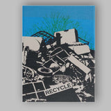 Urban Recycling Scrap Metal Industrial Pop Art Canvas Wall Art Print Decor Picture Ready to Hang
