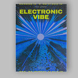 Blue Electronic Music Burst Abstract Retro Poster Canvas Wall Art Print Decor Picture Ready to Hang