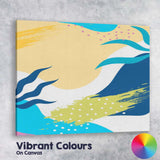 Modern Abstract Pastel Brushstroke Wave Geometric Pattern Canvas Wall Art Print Decor Picture Ready to Hang