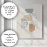 Scandinavian Neutral Abstract Geometric Shapes Minimalist Canvas Wall Art Print Decor Picture Ready to Hang