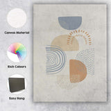 Scandinavian Neutral Abstract Geometric Shapes Minimalist Canvas Wall Art Print Decor Picture Ready to Hang