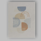 Scandinavian Neutral Abstract Geometric Shapes Minimalist Canvas Wall Art Print Decor Picture Ready to Hang